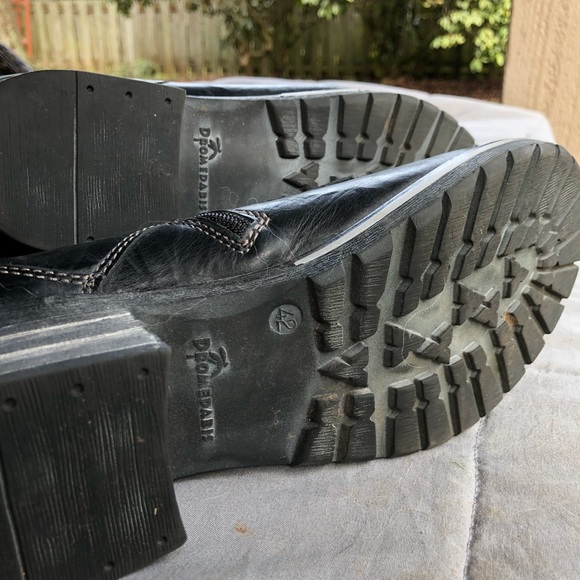 Dromedaris KARA boots black leather combat style - Picture 7 of 8